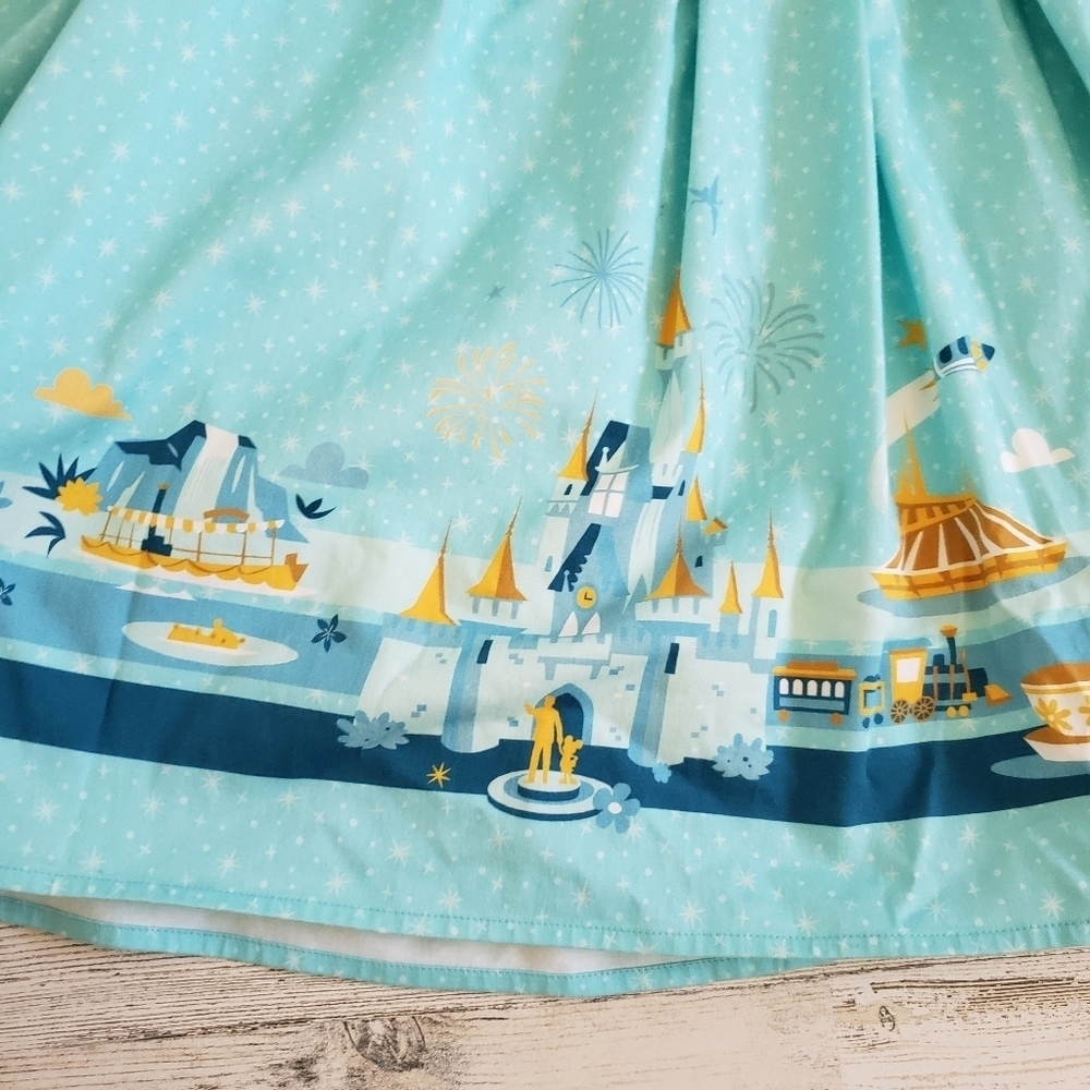 Disney Parks Dress Shop Magic Kingdom Retro Fit And Flare Dress Size Small - Picture 3 of 14